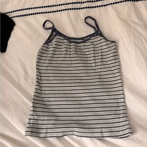 Brandy Melville blue striped tank OS